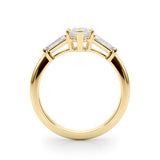 Lab-Grown Marquise Cut Diamond 3 Stone Engagement Ring