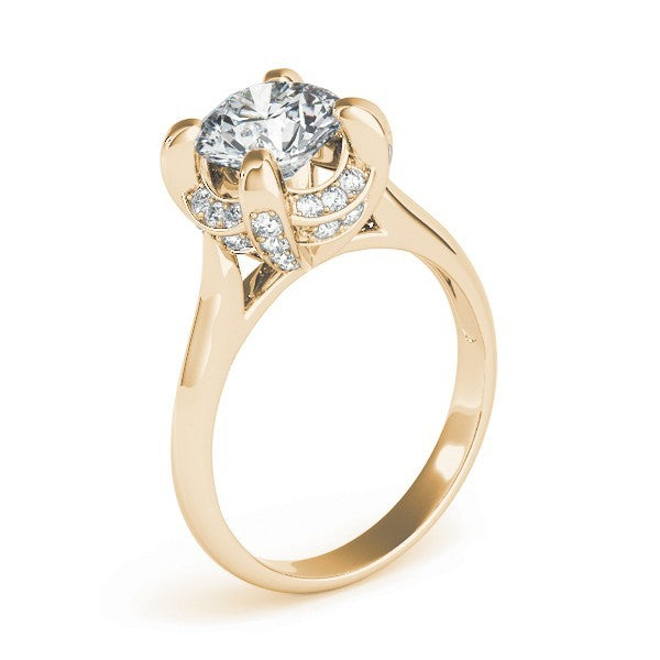 Lab-Grown Diamond Halo Engagement Ring