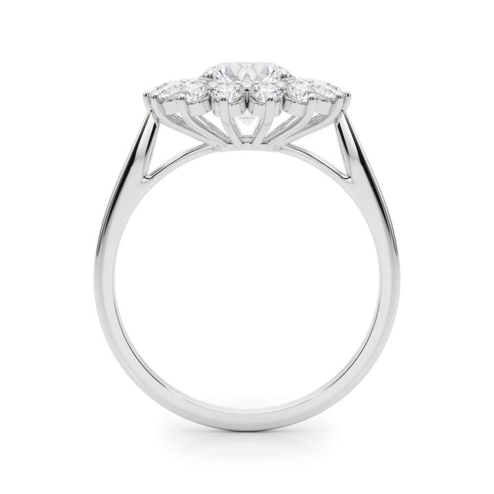Lab-Grown Diamond Halo Engagement Ring in Platinum DE/VS 2.00 CT
