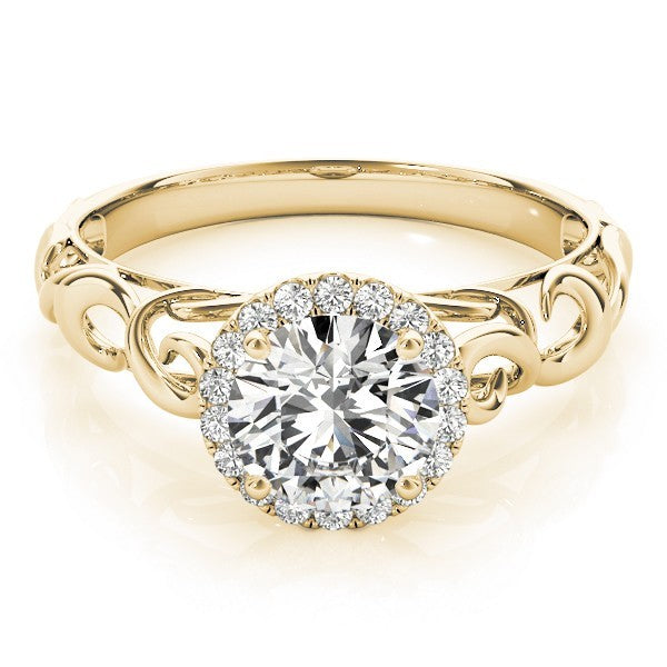 Lab-Grown Diamond Halo Engagement Ring
