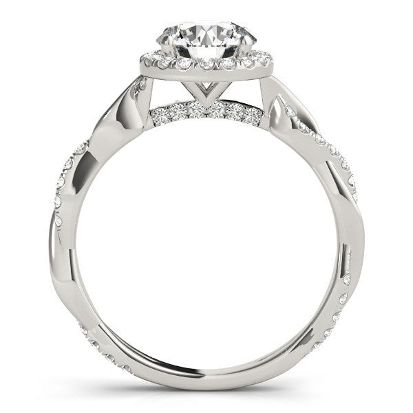 Lab-Grown Diamond 2.00 CT DE/VS Halo Engagement Ring in Platinum