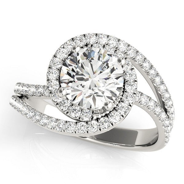 Lab-Grown Diamond Halo Engagement Ring