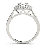 Lab Grown Round Diamond Halo Engagement Ring