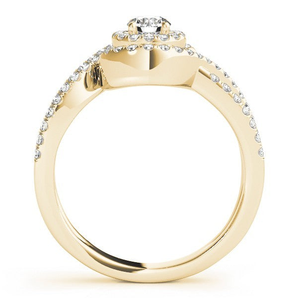 2.00Ct Round Lab Grown Diamond Halo Engagement Ring