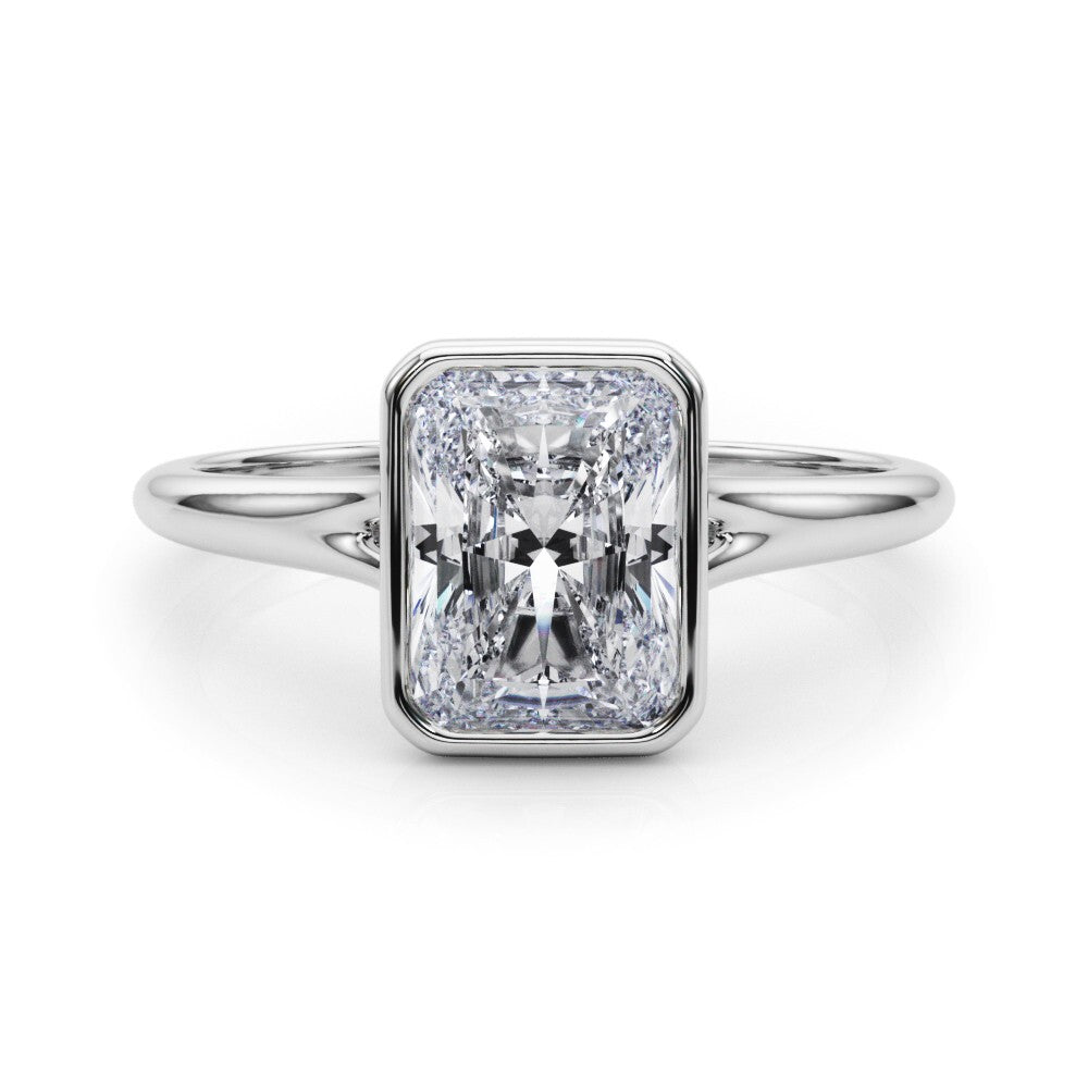 IGI Certified Lab Grown Radiant Cut Diamond Solitaire Engagement Ring