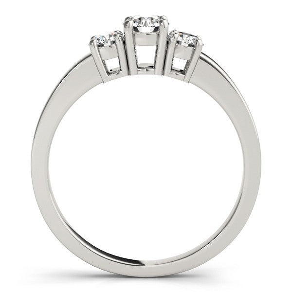 Lab Grown Round Diamond 3 Stone Engagement Ring Platinum - 0.50Ct - 2.00Ct