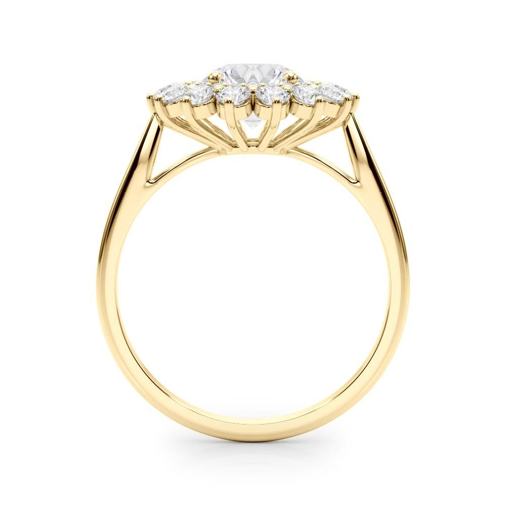 Lab-Grown Diamond Halo Engagement Ring in Platinum DE/VS 2.00 CT