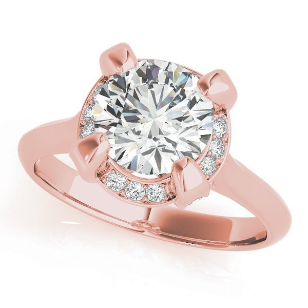 Lab-Grown Diamond Halo Engagement Ring