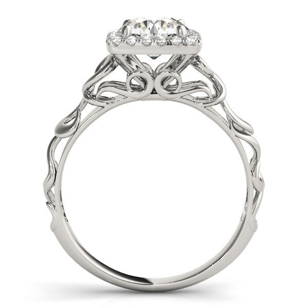Lab-Grown Diamond Halo Engagement Ring