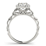 Lab-Grown Diamond Halo Engagement Ring