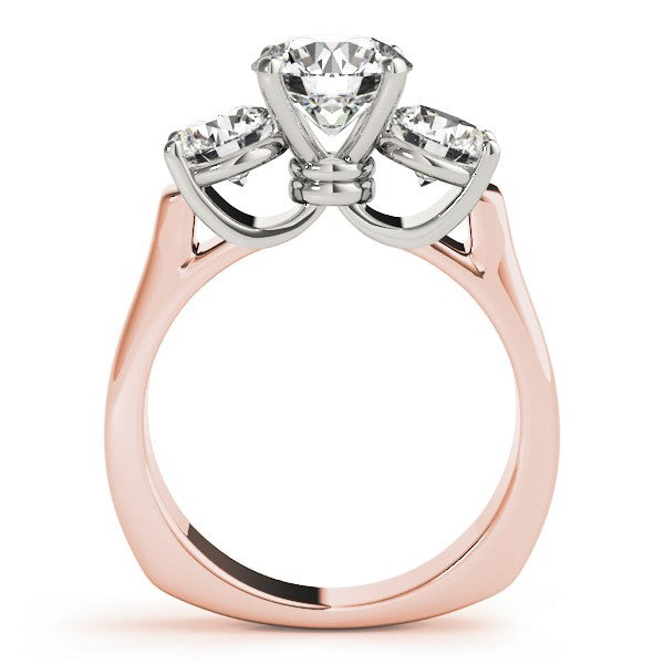 Lab Grown Platinum Diamond Three Stone Engagement Ring For Women 2CT DE/VS