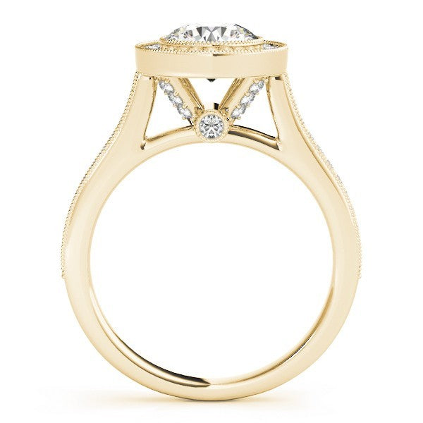 Lab-Grown Diamond Halo Engagement Ring