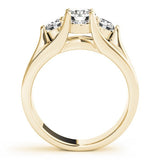 2.00Ct Lab Grown Round Diamond 3 Stone Engagement Ring Platinum