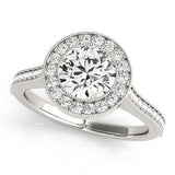 Lab-Grown Diamond Halo Engagement Ring