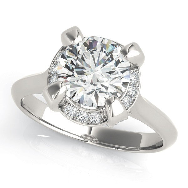 Lab-Grown Diamond Halo Engagement Ring