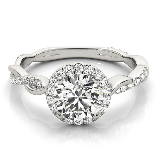 Lab-Grown Diamond 2.00 CT DE/VS Halo Engagement Ring in Platinum