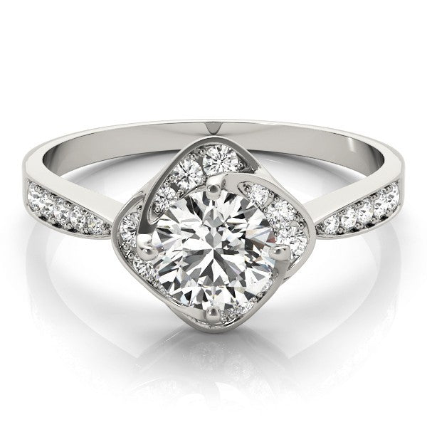 Lab-Grown Diamond Halo Engagement Ring
