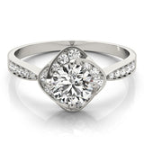 Lab-Grown Diamond Halo Engagement Ring