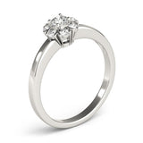 Lab-Grown Diamond Halo Engagement Ring in 18K Yellow Gold –UK Made