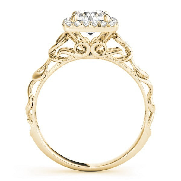 Lab-Grown Diamond Halo Engagement Ring