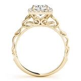Lab-Grown Diamond Halo Engagement Ring