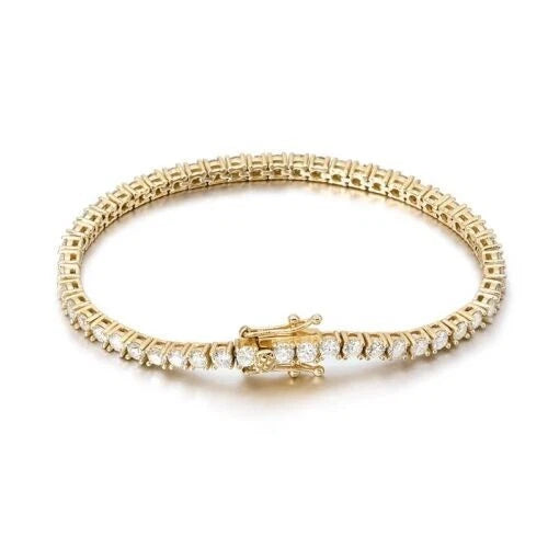 Natural Round Cut Diamond Tennis Bracelet