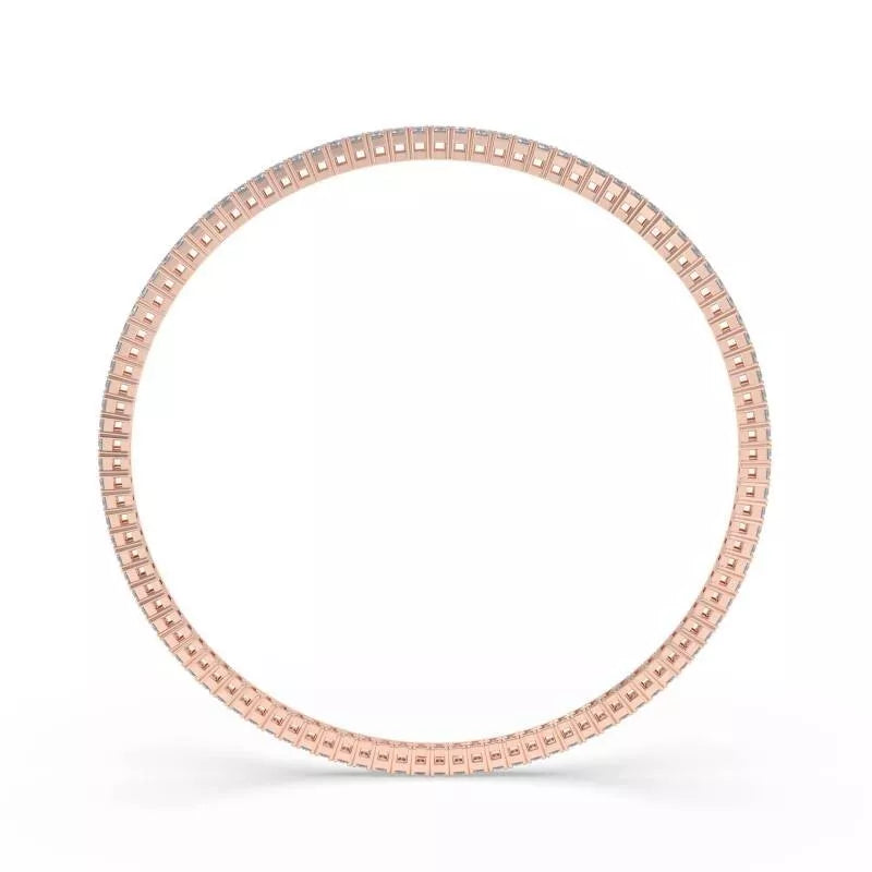 Tennis Bracelet For Women Natural Round Cut Diamond Claw Set With Two Secure Locks, 1.75 Ct To 8.00 Ct, 7" Inches Length