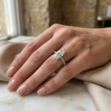 Marquise Diamond Pavé Engagement Ring Natural & Lab Grown Diamonds in Gold