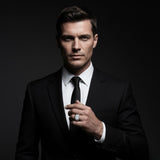 Bague de mariée avec diamants poire, baguette et ronds.