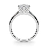 IGI Lab-Grown Solitaire Engagement Ring, Six Claw Set Round Cut Diamond Ring, D Color VVS Clarity