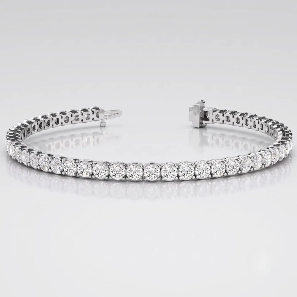 White gold diamond tennis bracelet anniversary gift for her