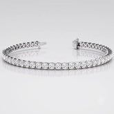White gold diamond tennis bracelet anniversary gift for her
