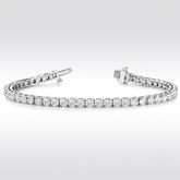 White gold diamond tennis bracelet anniversary gift for her