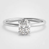 Oval diamond 4 claw engagement ring proposal gift