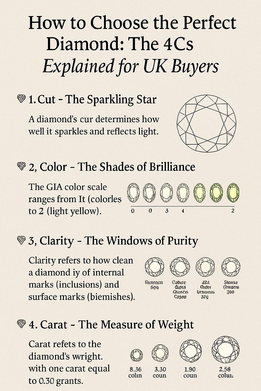 💎 How to Choose the Perfect Diamond: The 4Cs Explained for UK Buyers