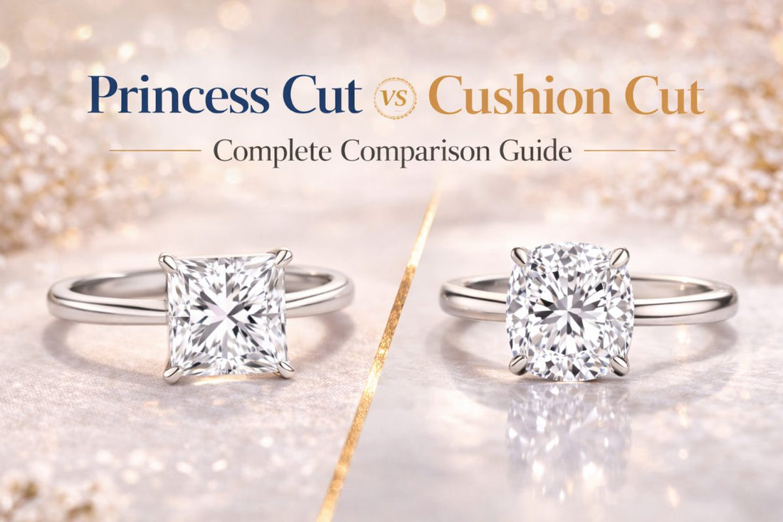 Princess Cut vs Cushion Cut Diamond: Complete Comparison Guide