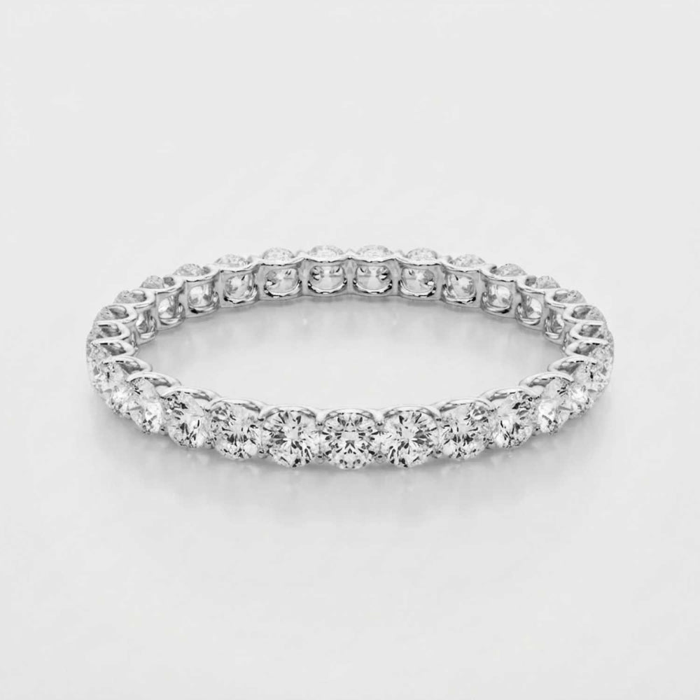 0.50-3.00ct Lab Grown Round Cut Diamond Full Eternity Ring Anniversary Gift