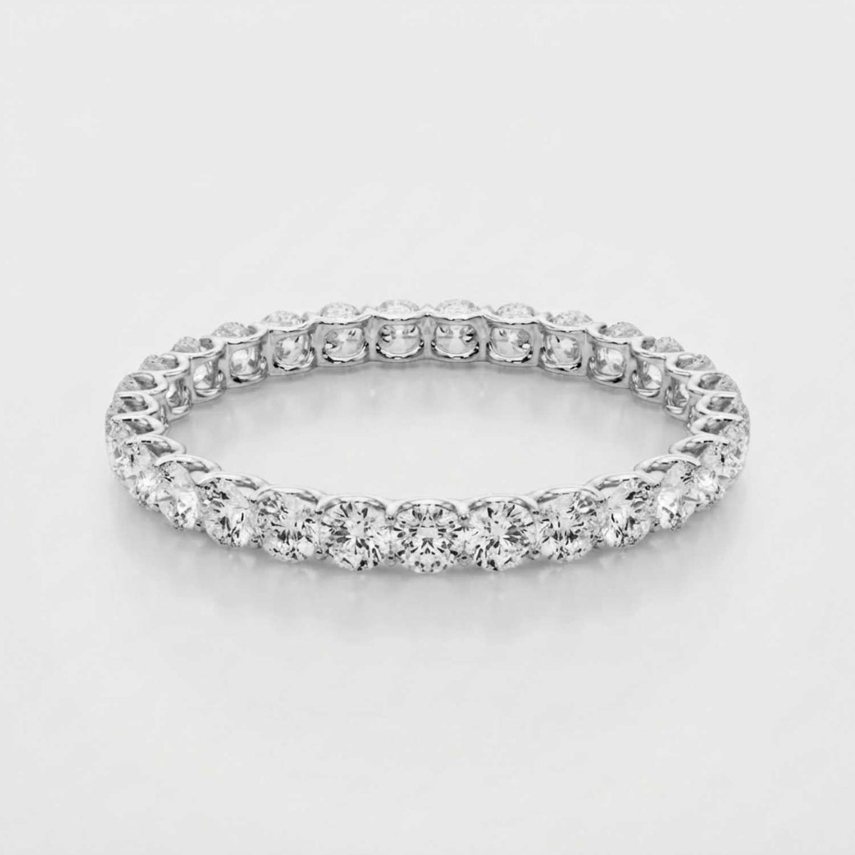 0.50-3.00ct Lab Grown Round Cut Diamond Full Eternity Ring Anniversary Gift