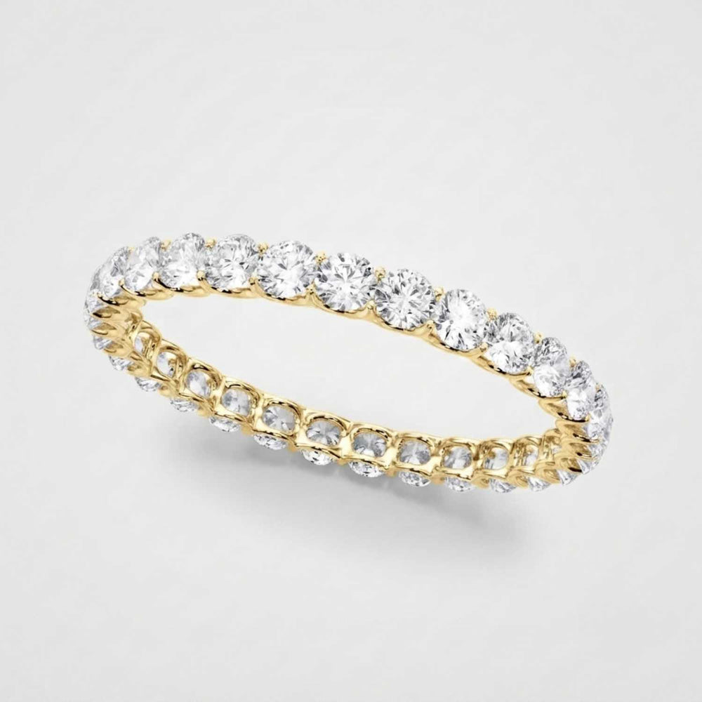 0.50-3.00ct Lab Grown Round Cut Diamond Full Eternity Ring Bridal Gift