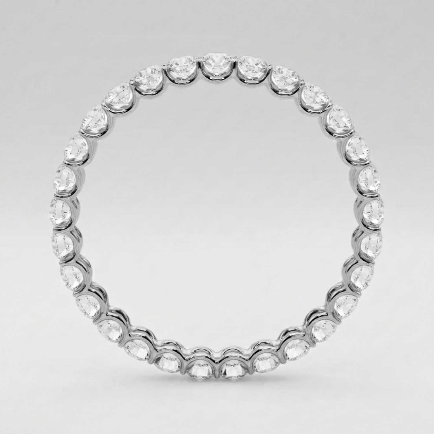 0.50-3.00ct Lab Grown Round Cut Diamond Full Eternity Ring Engagement Gift