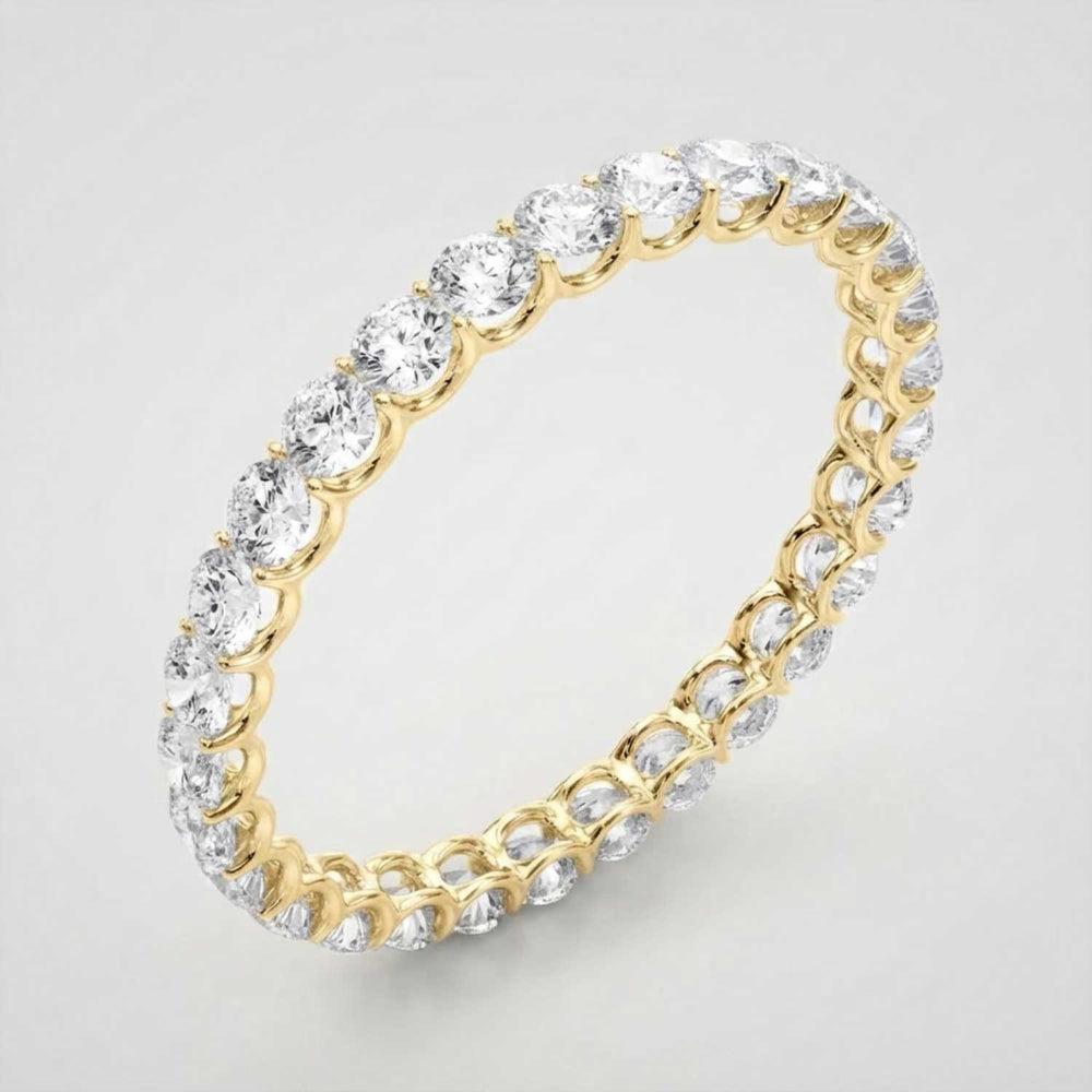 0.50-3.00ct Lab Grown Round Cut Diamond Full Eternity Ring Luxury Gift