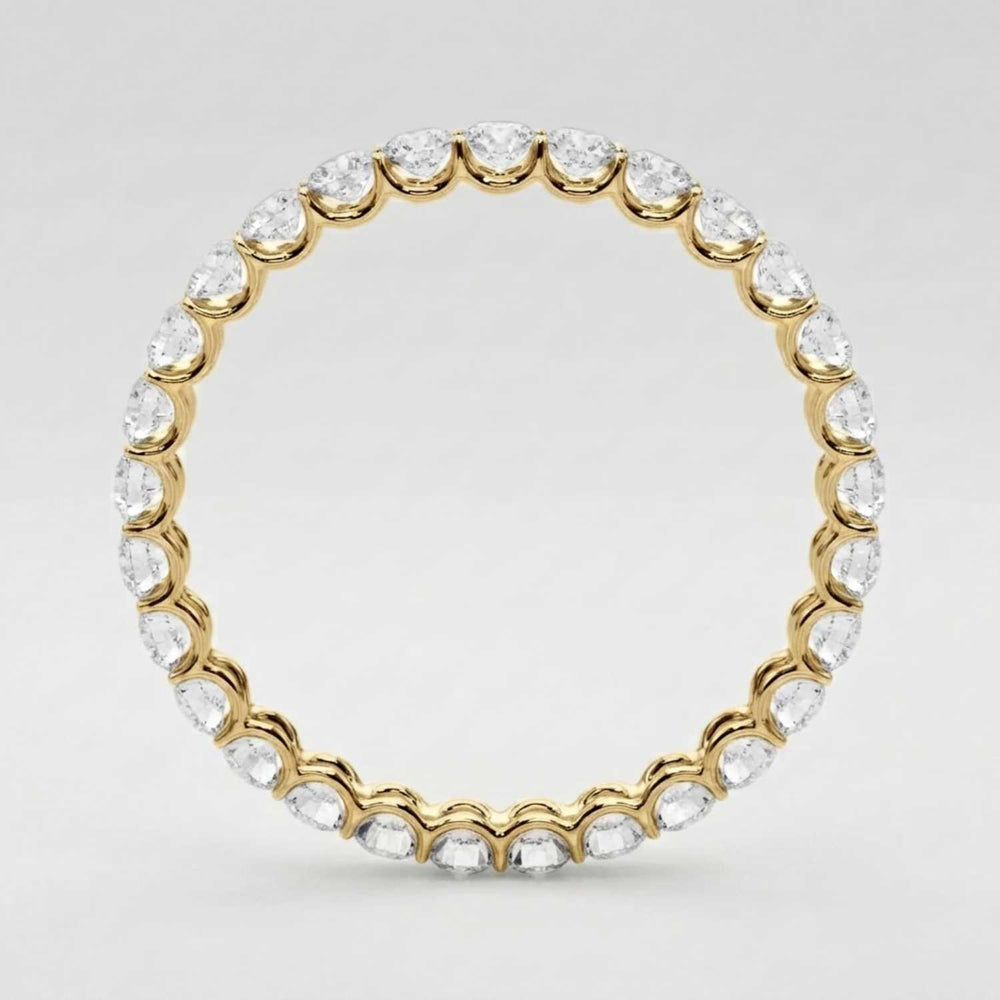 0.50-3.00ct Lab Grown Round Cut Diamond Full Eternity Ring UK Hallmarked