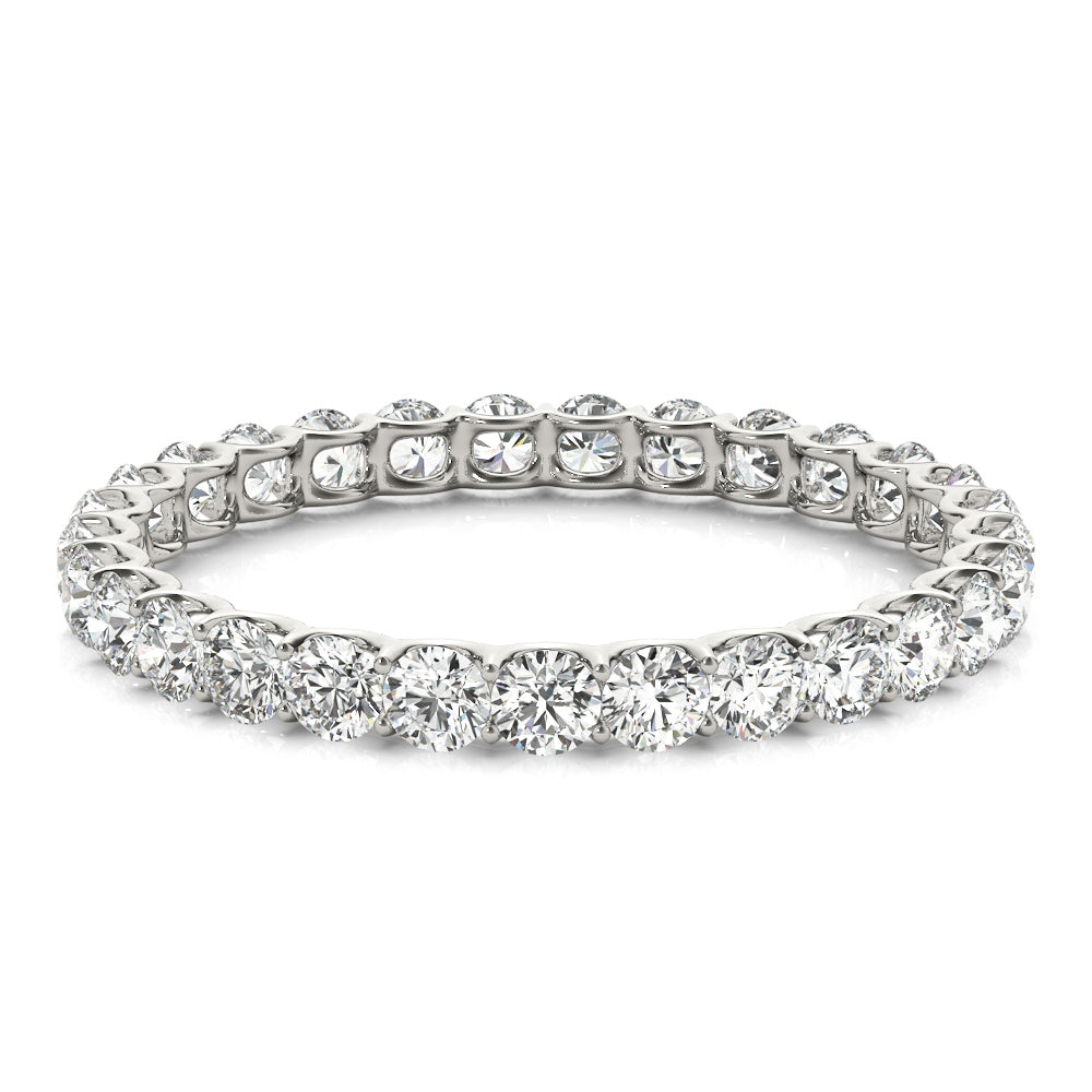 0.50-3.00ct Lab Grown Round Cut Diamond Full Eternity Ring Wedding Band