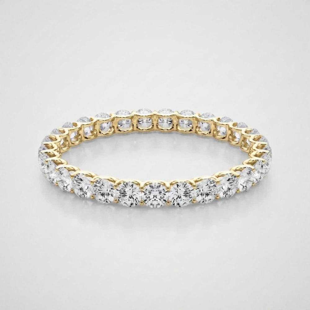 0.50-3.00ct Lab Grown Round Cut Diamond Full Eternity Ring Wedding Band