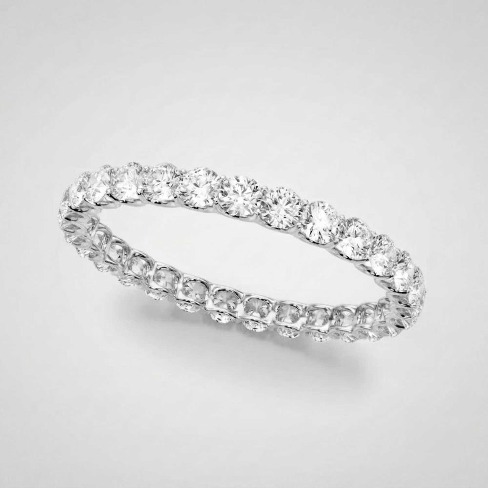 0.50-3.00ct Lab Grown Round Cut Diamond Full Eternity Ring Platinum Gift