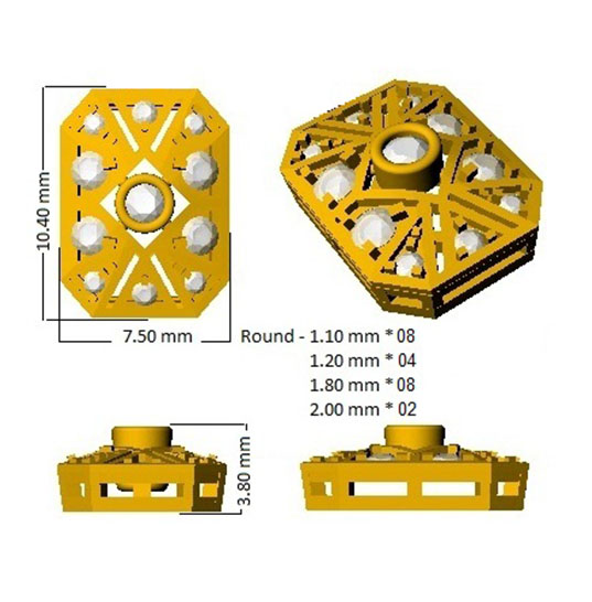 0.30Ct Geometric Vintage Diamond Stud Earrings – Lab & Natural