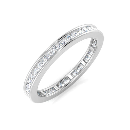 D/VVS 0.50 to 3.3ct Lab-Grown Round Cut Diamond Full Eternity Ring.