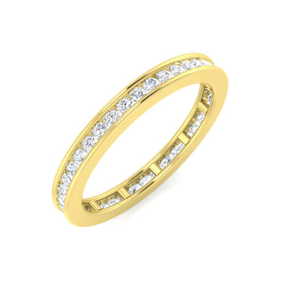 D/VVS 0.50 to 3.3ct Lab-Grown Round Cut Diamond Full Eternity Ring.