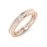 D/VVS 0.50 to 3.0ct Lab-Grown Round Cut Diamond Full Eternity Ring.