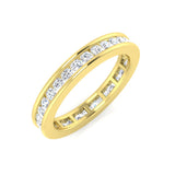 D/VVS 0.50 to 3.0ct Lab-Grown Round Cut Diamond Full Eternity Ring.